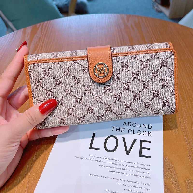 Women's Wallet 2024 New Fashion Wallet Long Design Large Capacity Luxury Wallet Multi functional Card Seat Clutch 10 Card Handba