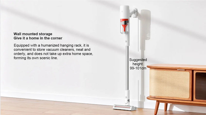 Xiaomi Mijia Wireless Vacuum Cleaner 2 Lite, 5-fold High Efficiency Filtration,16kPa Cyclone Suction,Handheld Vacuum Lightweight