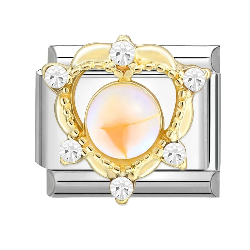 3D Charm Bracelet Rabbit Sun Flower Moont Italian Charm Links Fit 9mm Bracelet Stainless Steel Jewelry DIY Making Birthday Gift