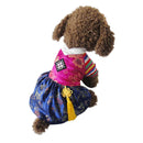 New Fashions Traditional Embroidery Hanbok Style Pet Dogs Girl Dress Jumpsuit Jacket For Boy Couple Clothing
