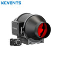 KCvents 4/6/8inch Exhaust Fan Ventilation Fan Inline Duct Fan EC Fresh Air Fan With Speed Control Suitable for greenhouses homes