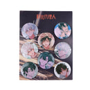 8 Pcs/Set Anime Tinning Tinplate Brooch Sanrio Backpack Badge Souvenir Clothing Gift For Friends