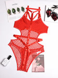 AltGoth Gothic Sexy Fishnet Jumpsuit Women Harajuku Streetwear Mall Goth See Through Bodysuit Nightclub Hollow Out Emo Rompers