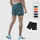 2 in 1 Marathon Running Shorts Quick Dry Long Distance Running Training Tights Sports Women Men Gym Summer Lining With Waist bag