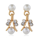 Collar Pendientes Regalo Elegante Pulsera de Perlas de Imitación con Diamantes de Imitación Joyería Nupcial Regalo