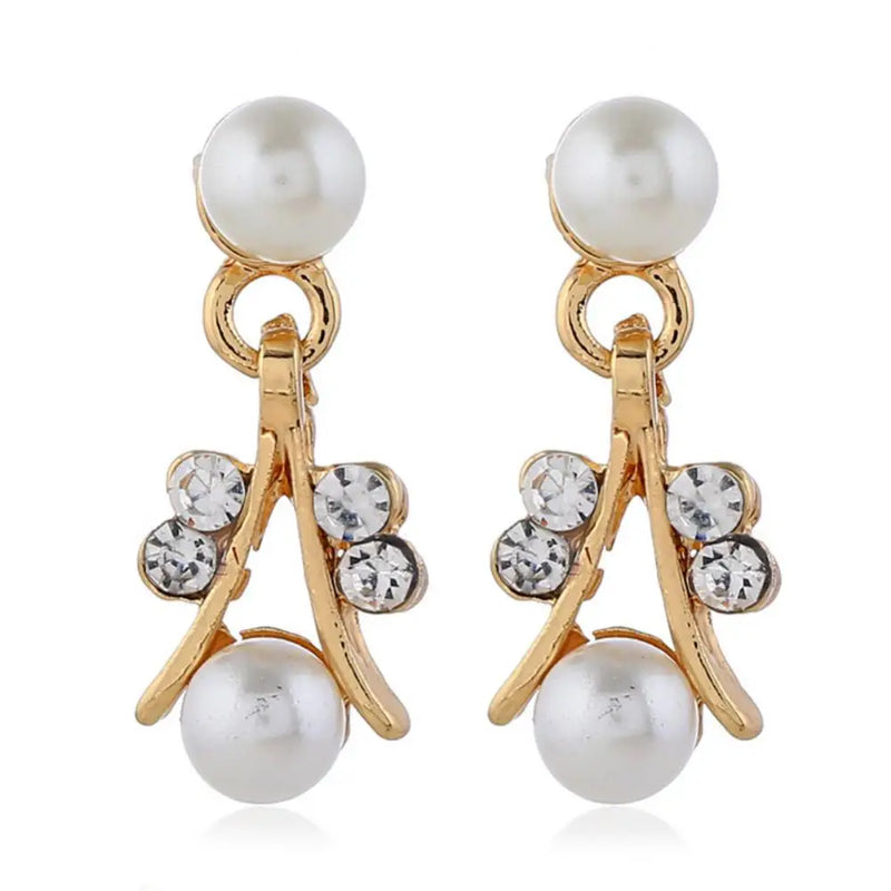 Collar Pendientes Regalo Elegante Pulsera de Perlas de Imitación con Diamantes de Imitación Joyería Nupcial Regalo