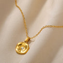 Love Heart Stainless Steel Necklace for Woman Gold Color Zircon Fashion Pendant Chain Jewelry collares para mujer