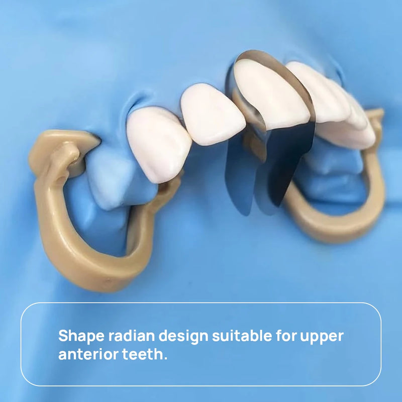 30Pcs/Box Dental Matrix Contoured Anterior Metal Matrix Bands Sectional Matrix System Matrices Dentistry Materials