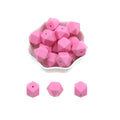 Kovict 14/17mm 10pcs Hexagon Silicone Beads For Jewelry Making Silicone Bead To Make Bracelets Necklace Making Accessories