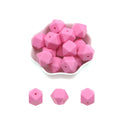 Kovict 14/17mm 10pcs Hexagon Silicone Beads For Jewelry Making Silicone Bead To Make Bracelets Necklace Making Accessories