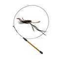 Simulation Bird Interactive Funny Cat Stick Toy Furry Feather Bird With Bell Sucker Cat Stick Toy Kitten Playing Pet Accessories