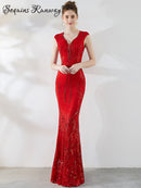 Sexy black maxi summer sequin dress women elegant luxury birthday prom wedding party dress ladies long evening dresses vestidos