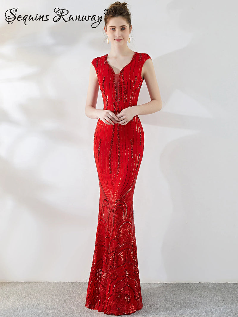 Sexy black maxi summer sequin dress women elegant luxury birthday prom wedding party dress ladies long evening dresses vestidos