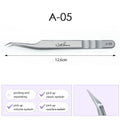 NATUHANA Anti-static Straight Eyelash Extension Tweezers Industrial Precision Curved Straight Lash Eyebrow Tweezers Makeup Tools