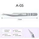 NATUHANA Anti-static Straight Eyelash Extension Tweezers Industrial Precision Curved Straight Lash Eyebrow Tweezers Makeup Tools