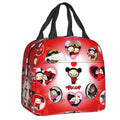 Cartoon Anime Pucca Lunch Bag Women Cooler Warm Thermal Insulated Lunch Box for Work School Office Picnic Food Tote Bags