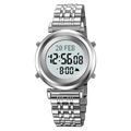 SKMEI 2139 Steel Muslim Azan Digital Watch Mens Back Light Waterproof  Wristwatch Prayer Qibla Compass Alarm Clock watch 1861