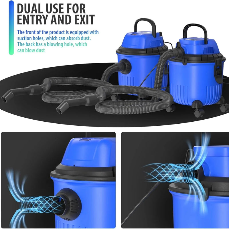 BRIEFNESS Wet & Dry Vacuum Cleaner Household Vacuum Cleaner HEPA Filter with Blower Function Multi-Purpose Vacuum Cleaner