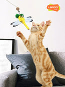 Laroo Leno 2in1 Dragonfly Cat Teaser Led Projection Does Not Hurt Eyes Cat Toy Pet Relieving Stuffy Cat Teaser Toy