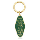 Tv Show Twin Peaks Key Chain Metal Green Enamel The Great Northern Hotel Room