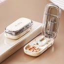 Portable Pill Organizer 3 Times A Day Pill Box Compartments Travel Pill Holder for Vitamins Medicines Small Pocket Medicine Case