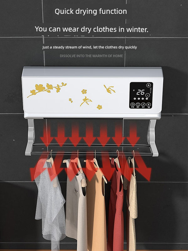 Buou Warm Air Blower For Home Indoor Heating Wall-Mounted Heater Movable Small Air Conditioning Bathroom Waterproof Save Electric Heater