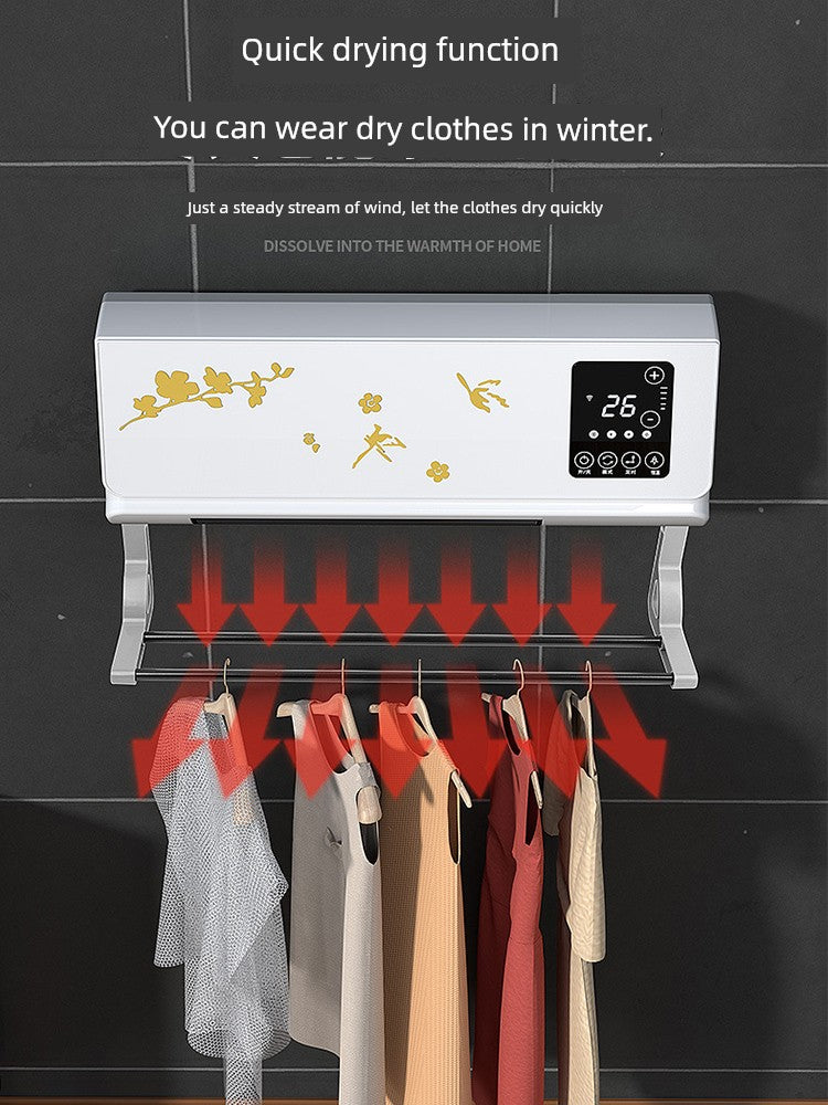 Buou Warm Air Blower For Home Indoor Heating Wall-Mounted Heater Movable Small Air Conditioning Bathroom Waterproof Save Electric Heater