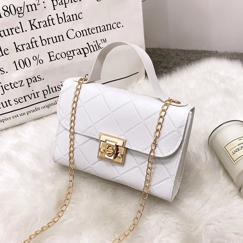 Ladies hand bags Women's bag Chain crossbody bag Simple and fashionable portable small square bag mini bag  tote bag