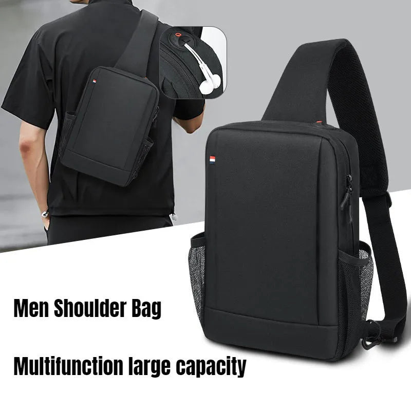 13 Inch For Ipad Pro 13 7th Gen 12.9 Air 13 2024 A2903 A2898 Waterproof Crossbody Shoulder Bag Chest Bag Casual Sling Bag