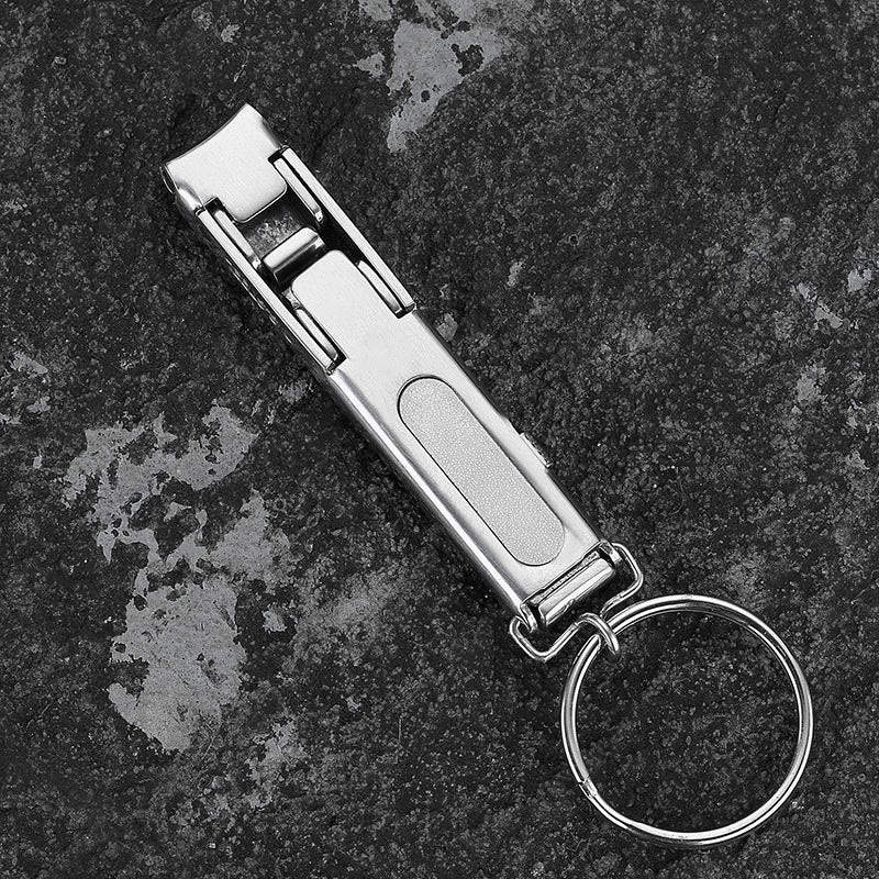 1PC Foldable 0.5cm Ultra-thin Portable Stainless Steel Nail Toe Cutter Trimmer Scissor Manicure Pedicure Tool Fingernail Clipper