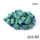 5/10/20pcs 13*19mm Nail Sanding Caps Nail Drill Bit Sanding Bands for Gel Remover Pedicure Caps Nail Polishing Manicure Tools