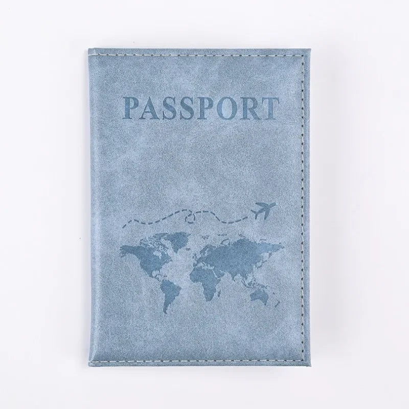 Airplane Passport Cover  Women Men Travel Passport Case Leather Pink Cute Passport Wallet Purse Girl PassportHolder