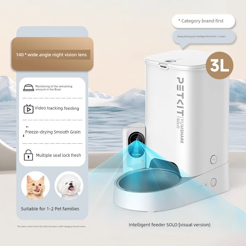 Xiaopei Smart Feeder Solo Visual Pet Cat Cat Food Automatic Timing Quantitative Dog Remote Feeding Machine