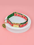 1 Pcs Valentine's Day and New Year Gifts Cute Pet Collar With Pendant Double-Sided Printed Pet Dog And Cat Pet Adjustable Collar