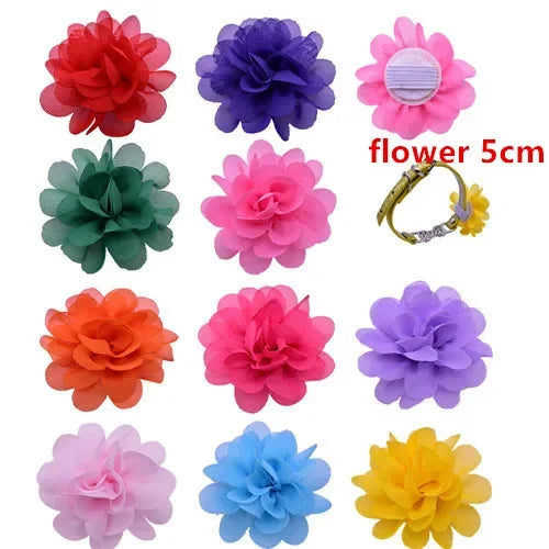 Bulk Flower-Collar Dog Accessories Dog Bow Tie Pet Dog Collar Accessories  Flower For Dog Collar Dog Flower Collar Accessory