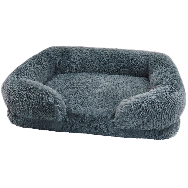New Large Dog Bed Dog Plush Pet Bed Winter Thickened Pad Dog Sleeping Bed Sofa Removable Pad Dog Small Large Dog square kennel