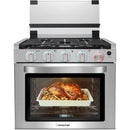 21 Inch RV Gas Range Stove 12V. Gas Range Oven for RV Use with 3 Burners 1.77 Cu.Ft. Capacity Gas Oven Open Flame