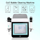 أحدث جهاز 3 في 1 لفقاقيع الأكسجين بثاني أكسيد الكربون مع الأشعة فوق البنفسجية والترددات الراديوية بالموجات فوق الصوتية لشد البشرة وتقشيرها، جهاز تجميل متعدد الوظائف للعناية بالبشرة