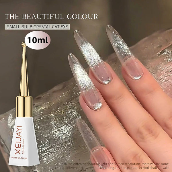 10ml Flamingo Red Magnetic Cat eye Gel Gemstone Glitter Cat Eye Gel Polish Semi-permanent UV LED Cateye Nail Varnish Manicure#GY
