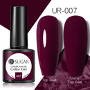 UR SUGAR - Esmalte de uñas en gel semipermanente rosa nude con purpurina, color sólido, 7,5 ml, para manicura semipermanente UV LED