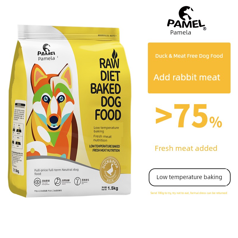 Pamila Natural Pet Nutrition Dog Food Duck Pear