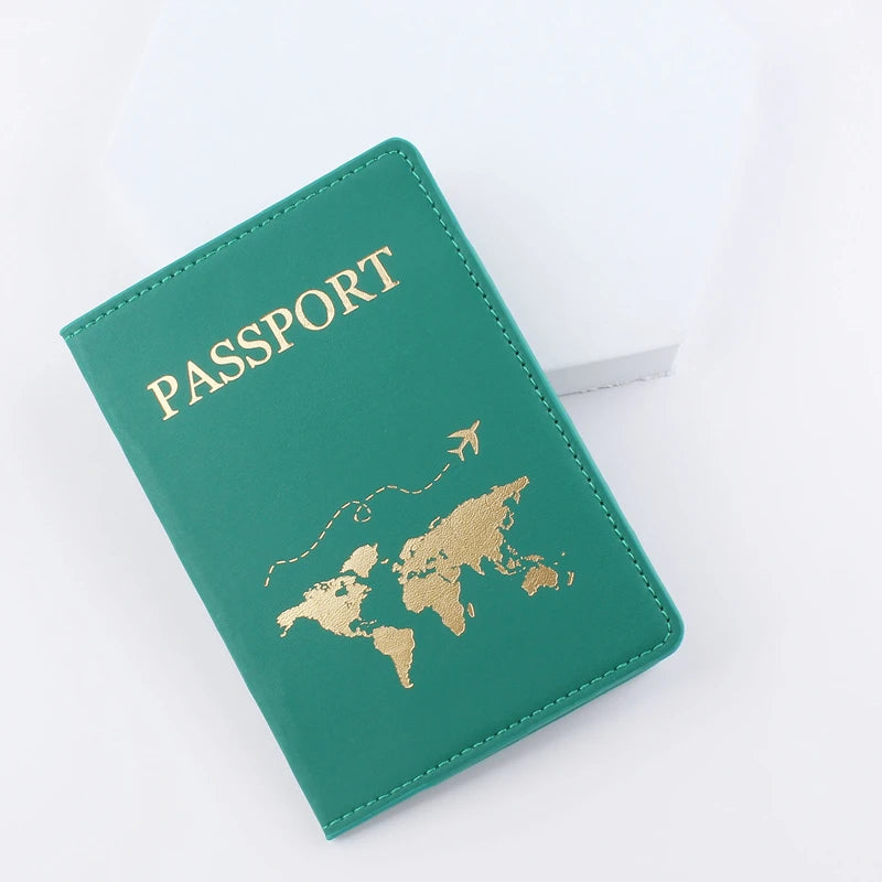 2023 Lover Couple Passport Cover Hot Stamping Simple Plane Women Men Travel Wedding Passport Covers Holder Fashion Wedding Gift