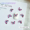 30PCS 3D Acrylic Butterfly Nail Art Charms Parts Glitter Accessories For Manicure Decor Nails Decoratoin Supplies Material Tool