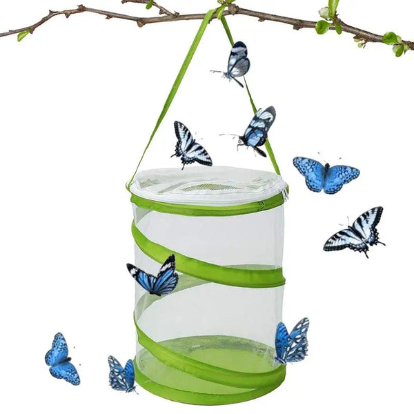 Butterfly Habitat Cage Pop-up Errarium Mesh Enclosure Mini Mesh Insect Habitat Cage For Insect Science Education