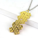 AC DC Logo Pendant Necklace Keychain Rock Band Women Men's Punk Jewelry For Fans Gift