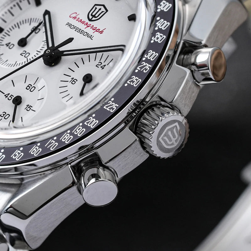 Watchdives WD1863 Quartz Watch Stainless Steel VK63 Chronograph Movement Sapphire Luminous 10Bar Waterproof 39mm Men Watches