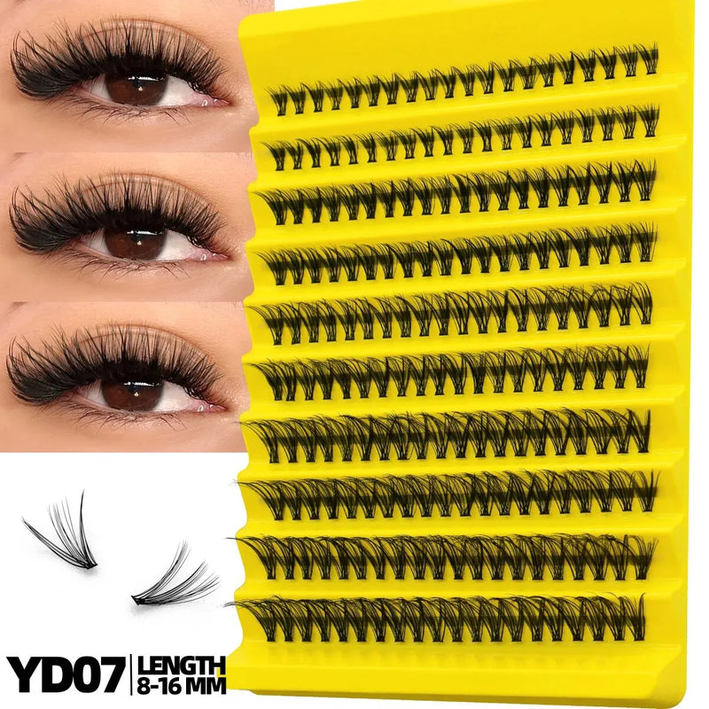 Cluster Lashes Mixed Tray Individual Eyelashes 3D Volume Eye Lashes Soft Natural Lashes Makeup Tools
