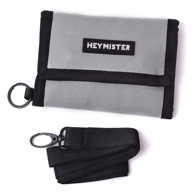 Trifold Students Wallets For Shoulder Sling Wallets Youth Men Women Short-style Hasp Card Purse Girls Boys Hasp Card Case Holder