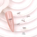 TSZS 10pcs Luxury Kawaii Bow Nail Art Charms 3D Japanese Alloy Bow Tie Jewelry Nail Rhinestone Decoration DIY Access