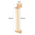 Cat Scratching Post Wall Furniture Wood Wall Mounted Kitten Scratcher Tree for Large Cats Thicker Columns for Multi-Functions